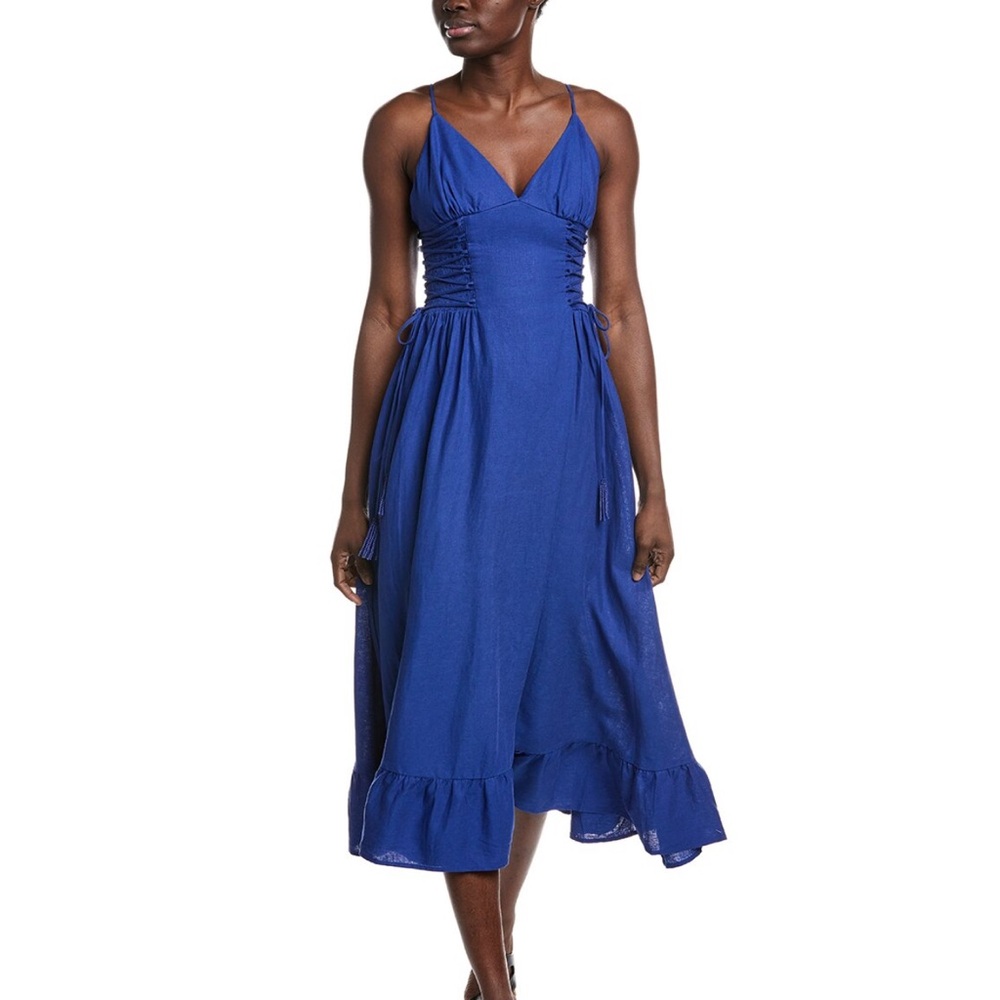 Farm Rio Blue Midi Dress